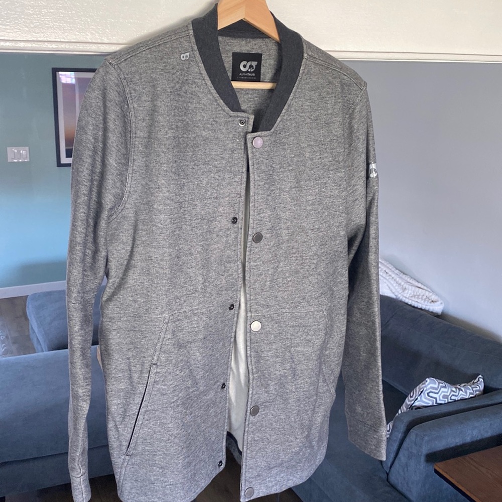 Gray ALPHATAURI bomber jacket